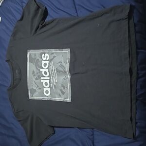 Men black Adidas graphic tee